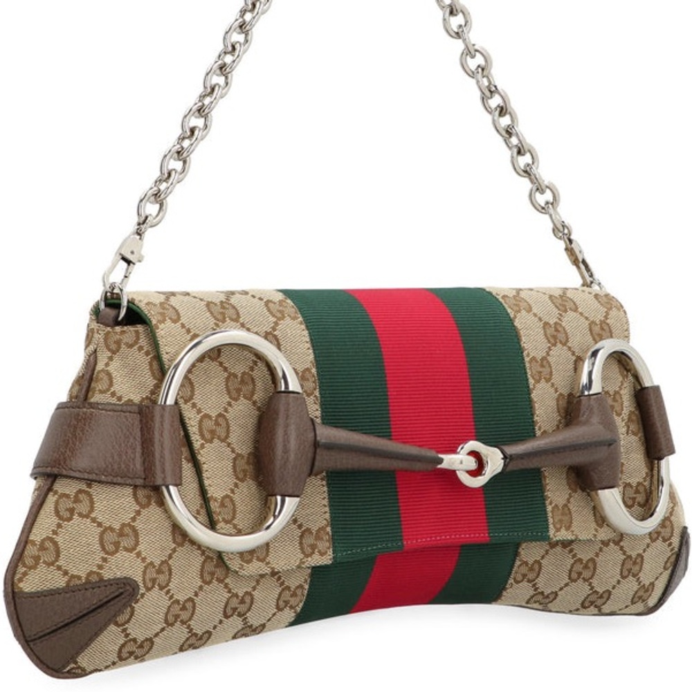 Gucci GG Horsebit Reedition with Shoulder Strap and Chain